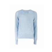 Lange mouwen ronde hals top Ermanno Scervino , Blue , Dames