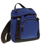 Pre-owned Canvas backpacks Prada Vintage , Blue , Dames