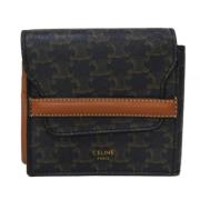 Pre-owned Leather wallets Celine Vintage , Black , Dames