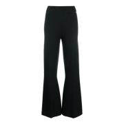 Zwarte gebreide broek Twinset , Black , Dames