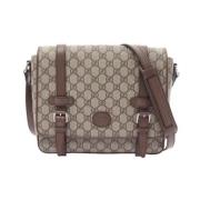 Pre-owned Canvas gucci-bags Gucci Vintage , Beige , Dames