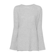 Zilvergrijs Gebreide Top Twinset , Gray , Dames