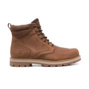 Bruine Nubuck Leren Veterschoenen Timberland , Brown , Heren