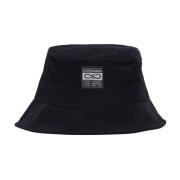 Zwarte Bucket Hat met Geborduurd Logo Propaganda , Black , Heren