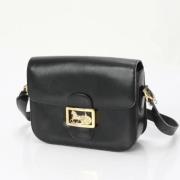 Pre-owned Leather celine-bags Celine Vintage , Black , Dames