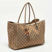 Pre-owned Canvas gucci-bags Gucci Vintage , Beige , Dames