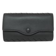 Pre-owned Leather key-holders Bottega Veneta Vintage , Black , Dames