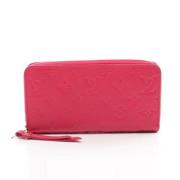 Pre-owned Leather wallets Louis Vuitton Vintage , Pink , Dames