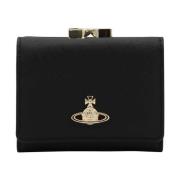 Zwarte Portemonnee met Goudkleurige Details Vivienne Westwood , Black ...