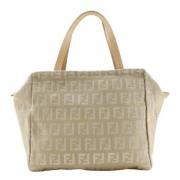 Pre-owned Canvas handbags Fendi Vintage , Beige , Dames