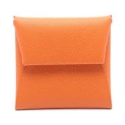 Pre-owned Fabric wallets Hermès Vintage , Orange , Dames