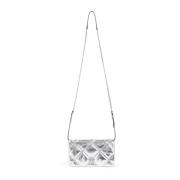 Metallic Schoudertas voor Vrouwen Tory Burch , Gray , Dames