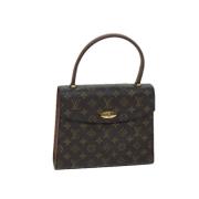 Pre-owned Canvas handbags Louis Vuitton Vintage , Brown , Dames