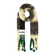 Multicolor Mohair Blend Stijlvolle Wintersjaal Jil Sander , Multicolor...