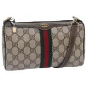 Pre-owned Leather gucci-bags Gucci Vintage , Beige , Dames