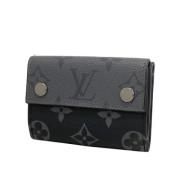 Pre-owned Canvas wallets Louis Vuitton Vintage , Black , Heren