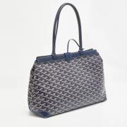 Pre-owned Leather totes Goyard Vintage , Blue , Dames