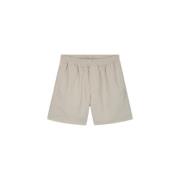 Seersucker Shorts Cement Zomer Must-Have Olaf Hussein , Beige , Heren