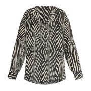 Shirt met dierenpatroon By Herenne Birger , Black , Dames