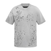 T-shirt met vintage effect Amiri , Gray , Heren