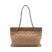 Pre-owned Leather chanel-bags Chanel Vintage , Brown , Dames