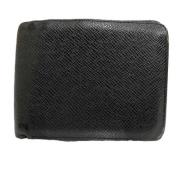 Pre-owned Leather wallets Louis Vuitton Vintage , Black , Heren