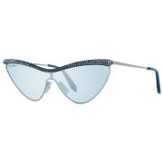 Zilveren Dames Cat Eye Zonnebril Swarovski , Blue , Dames