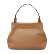 Matilde Leren Schoudertas Gianni Chiarini , Brown , Dames