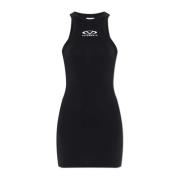 Jurk met logo Vetements , Black , Dames