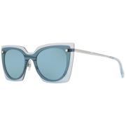 Blauwe Vrouwen Cat Eye Zonnebril Swarovski , Blue , Dames