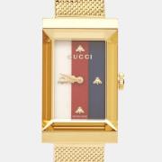 Pre-owned Fabric watches Gucci Vintage , Yellow , Dames