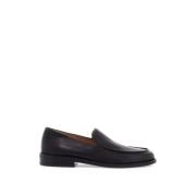 Leren Moccasin Loafers met Ronde Neus Marsell , Black , Dames