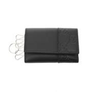 Pre-owned Leather key-holders Gucci Vintage , Black , Dames