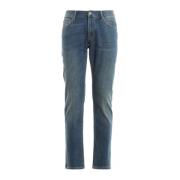 Denim Slim Fit Stretch Jeans Emporio Armani , Blue , Heren