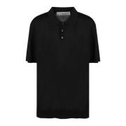 Klassieke wollen poloshirt Golden Goose , Black , Heren