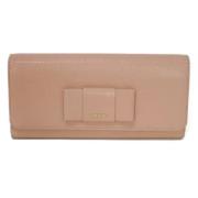 Pre-owned Leather wallets Miu Miu Pre-owned , Pink , Dames