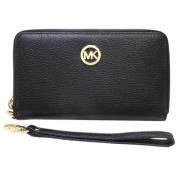 Pre-owned Leather wallets Michael Kors Pre-owned , Black , Dames