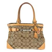 Pre-owned Canvas totes Coach Pre-owned , Brown , Dames