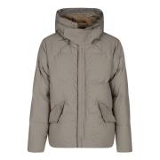 Waterafstotende Dons Parka met Capuchon Ten C , Gray , Heren