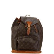 Pre-owned Canvas backpacks Louis Vuitton Vintage , Brown , Dames