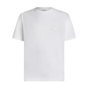 Geborduurd logo wit t-shirt Etro , White , Heren