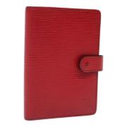 Pre-owned Leather home-office Louis Vuitton Vintage , Red , Dames