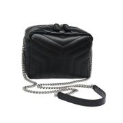 Pre-owned Leather shoulder-bags Saint Laurent Vintage , Black , Dames