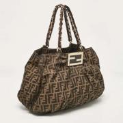 Pre-owned Canvas handbags Fendi Vintage , Brown , Dames