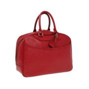 Pre-owned Canvas handbags Louis Vuitton Vintage , Red , Dames