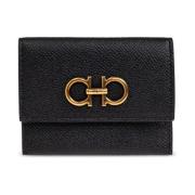 Leren kaarthouder Salvatore Ferragamo , Black , Dames