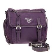 Pre-owned Nylon prada-bags Prada Vintage , Purple , Dames