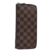 Pre-owned Leather wallets Louis Vuitton Vintage , Brown , Dames