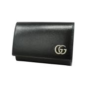 Pre-owned Leather wallets Gucci Vintage , Black , Dames