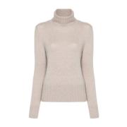 Gebreide Coltrui Sweater Allude , Beige , Dames